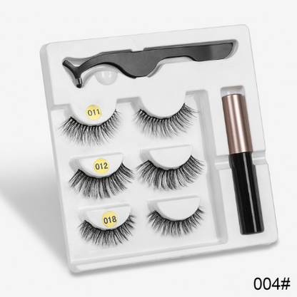 A Pair Of False Eyelashes With Magnets