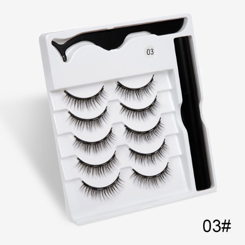 A Pair Of False Eyelashes With Magnets