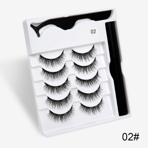 A Pair Of False Eyelashes With Magnets