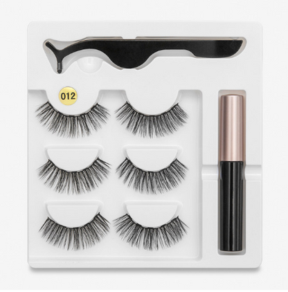 A Pair Of False Eyelashes With Magnets