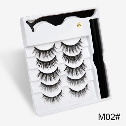 A Pair Of False Eyelashes With Magnets