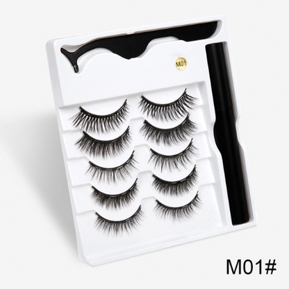 A Pair Of False Eyelashes With Magnets