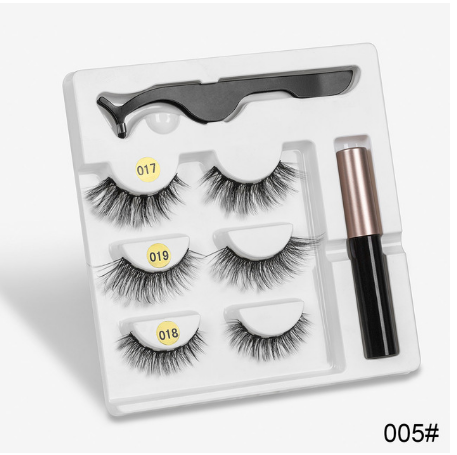 A Pair Of False Eyelashes With Magnets