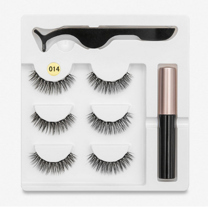 A Pair Of False Eyelashes With Magnets