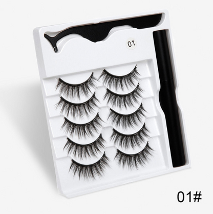 A Pair Of False Eyelashes With Magnets