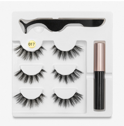 A Pair Of False Eyelashes With Magnets