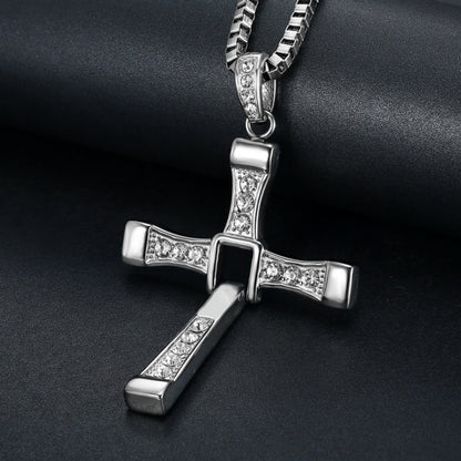 Titanium Steel Cross Necklace