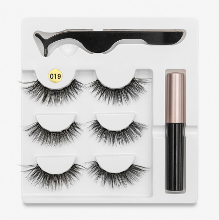 A Pair Of False Eyelashes With Magnets