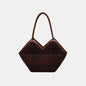 Plaid Print Tote Bag