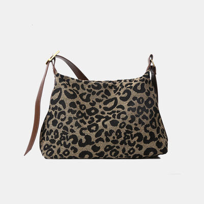 PU Leather Leopard Shoulder Bag